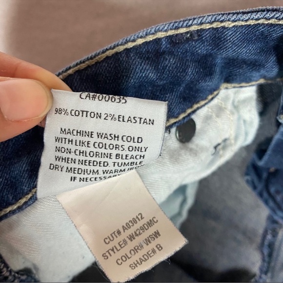 Hudson Stretch Medium Wash Straight Leg Jean Flap Pocket Womens Size 26 - Picture 10 of 12